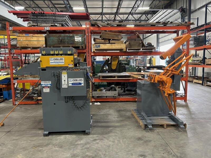4000 lb. Dallas #81923, reel & straightener comb., 18" W x .093" stock, 60" outside dimension, 16"-21" ID - Image 2