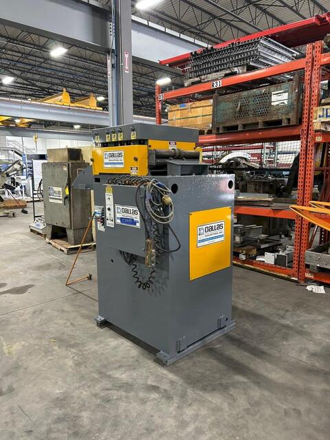4000 lb. Dallas #81923, reel & straightener comb., 18" W x .093" stock, 60" outside dimension, 16"-21" ID - Image 4