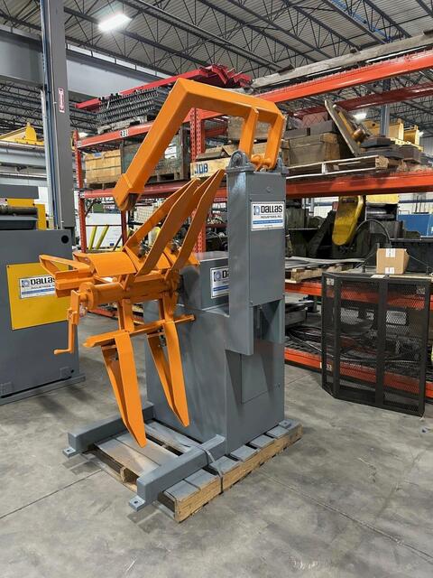 4000 lb. Dallas #81923, reel & straightener comb., 18" W x .093" stock, 60" outside dimension, 16"-21" ID - Image 7