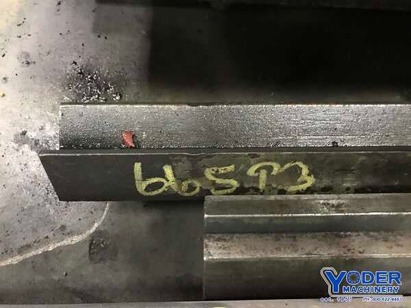 120" L, Female V press brake die, 2" width, 2" height, 1-1/2" opening, 5/8" tang, #66593 - Image 1