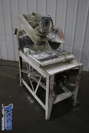 Norton #Supermatic-314, masonry saw, 14" blade, 13" x 22" work table, 3 HP, #76175 - Image 2