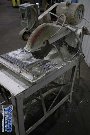 Norton #Supermatic-314, masonry saw, 14" blade, 13" x 22" work table, 3 HP, #76175 - Image 5