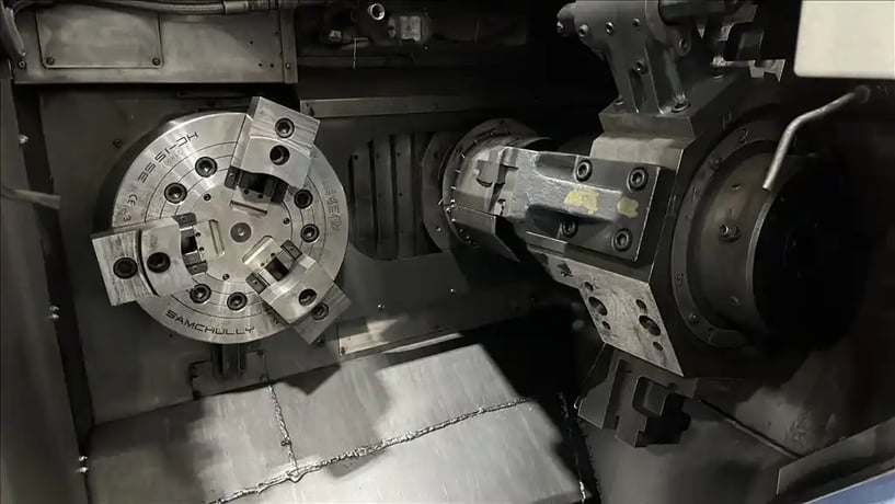 Muratec #MW400, dual spindle turning center,dual 3-jaw 15" chucks,dual 8-position turrets, 3500 RPM, 40 - Image 3