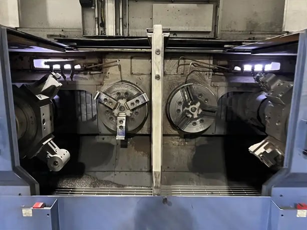 Muratec #MW400, dual spindle turning center,dual 3-jaw 15" chucks,dual 8-position turrets, 3500 RPM, 40 - Image 3