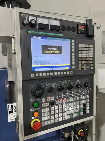 Muratec #MW400, dual spindle turning center,dual 3-jaw 15" chucks,dual 8-position turrets, 3500 RPM, 40 - Image 6