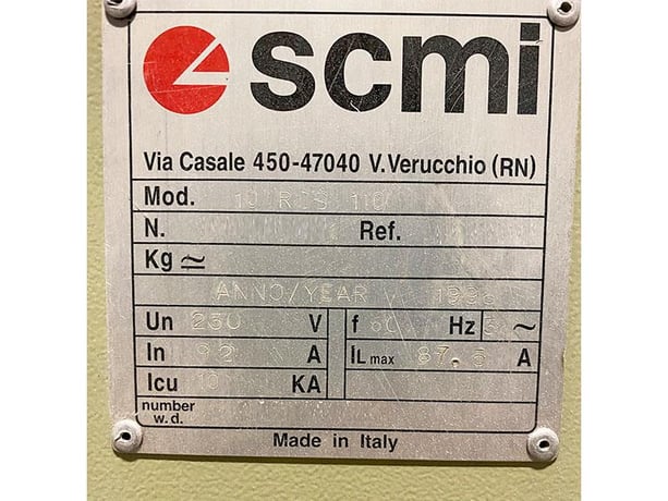 43" x 103" SCM #Sandya-10-RCS-110, Wide Belt Sander, 2-Head, 16" L workpiece, 6.25" thick capacity, 15-70 - Image 5