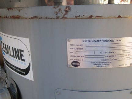 Cemline #V60SSH1442, Clean Steam Boiler, Stainless Steel, 24" W x 8' L, 15-20 psi, qty. 2, 2011 - Image 10