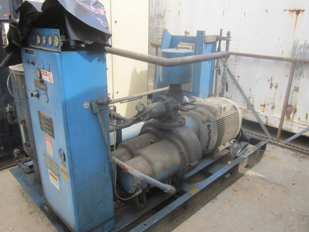 490 cfm, 110 psi, Quincy #QRS6-100-41, Helical Screw Air Compressor, 175 psi tank, 100 HP, 480 V, water cooled - Image 3