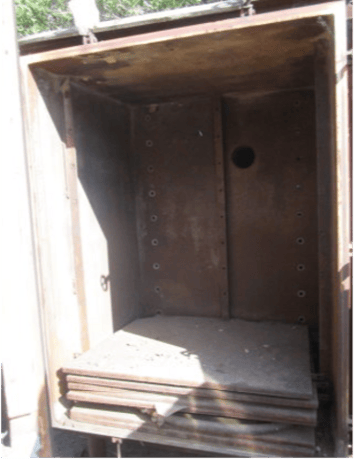 Hull #10E, Vacuum Tray Dryer, 45" L x 50" width x 5' 6" H, 105 sq.ft. shelf area, (7) Stainless Steel shelves - Image 2