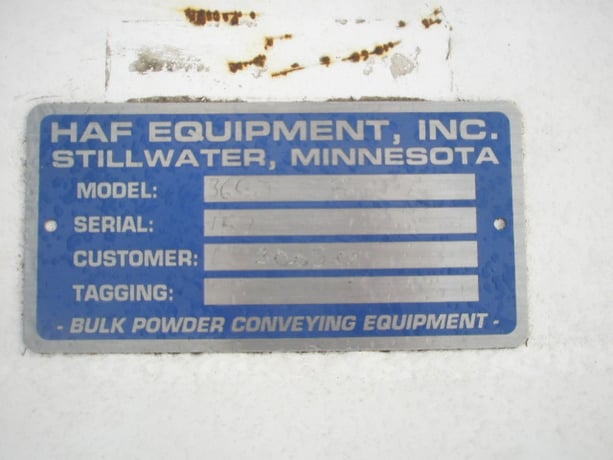 28 sq.ft., HAF Equipment Inc. #36C1853, Baghouse Dust Collector, 30" dia. x 40" straight side unit, (8) - Image 5