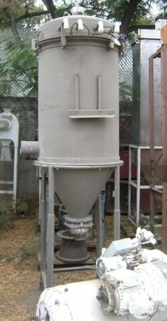 50 sq.ft., Stainless Steel Dust Collector, baghouse, 32" dia. x 44" housing, (14) 4-1/2" dia. x 36" L bags - Image 2