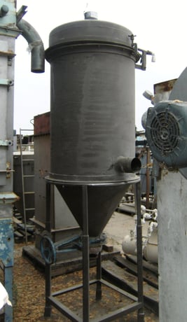 50 sq.ft., Stainless Steel Dust Collector, baghouse, 32" dia. x 44" housing, (14) 4-1/2" dia. x 36" L bags - Image 3