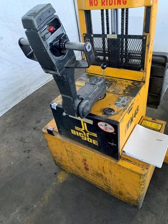 3000 lb. Big Joe #PDM-30-60, electric stacker, 12 V., S/N 360488 - Image 7