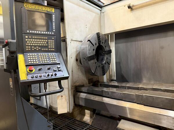 Geminis #GT5-G2, CNC flat bed lathe w/Y-Axis, 48" swing, 78" centers, 4-jaw 40" chuck, 4 pos turret - Image 2