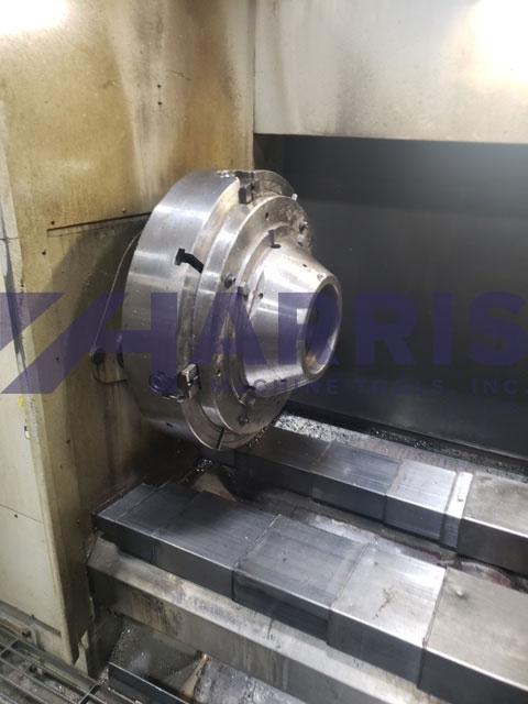 Geminis #GT5-G2, CNC flat bed lathe w/Y-Axis, 48" swing, 78" centers, 4-jaw 40" chuck, 4 pos turret - Image 4
