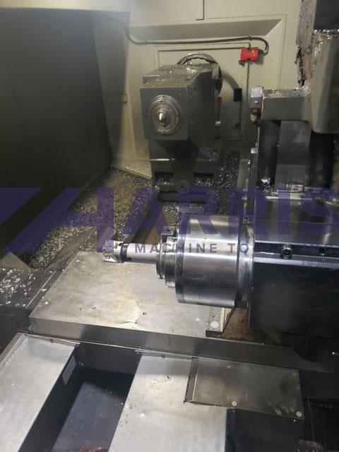Geminis #GT5-G2, CNC flat bed lathe w/Y-Axis, 48" swing, 78" centers, 4-jaw 40" chuck, 4 pos turret - Image 6