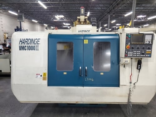 Hardinge #VMC-1000II, CNC vertical machining center,Fanuc 0iMB, 40" X, 20" Y, 20" Z, 8000 RPM, 20 automatic - Image 1