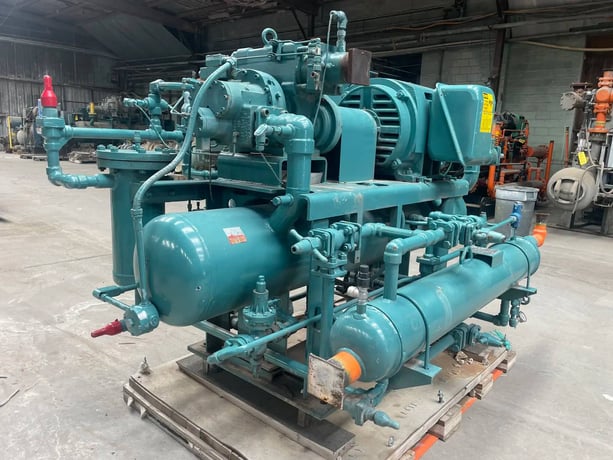 125 HP Frick #RXB-50H, rotary screw compressor package, R-717 refrigerant, Frick Micro Control panel, 230/460 - Image 6