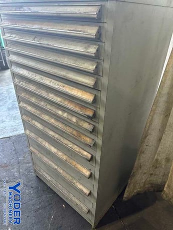 13 Drawer Vidmar cabinet with tooling, #77057 - Image 2