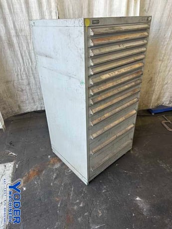 13 Drawer Vidmar cabinet with tooling, #77057 - Image 5