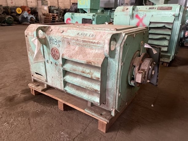 125 HP 400 RPM General Electric, Frame 4352, DPFVBB, 500 VA, 300/150 VF - Image 2