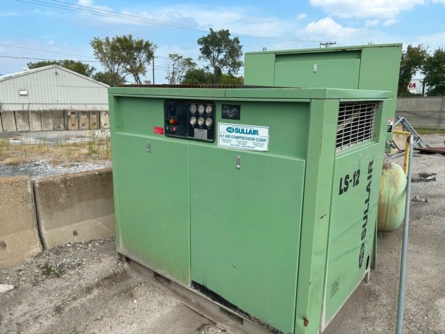 60 psi, Sullair #ES8-15H ACAC, 60 HP, 125/235 PSI, compressor, $8,900.00 - Image 1
