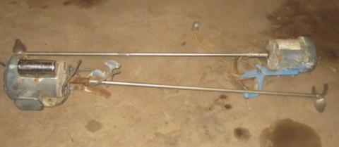 .25 HP General Electric, Agitator Mixer, 5/8" diameter x 40" L shaft, 6" diameter Propeller, 1750 RPM - Image 2