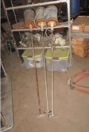 3 HP Agitator Mixer, Stainless Steel, 3/4" diameter x 60" L shaft, (2) 4" propellers, 1725 RPM, 208/230/460 V - Image 1