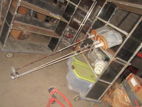 3 HP Agitator Mixer, Stainless Steel, 3/4" diameter x 60" L shaft, (2) 4" propellers, 1725 RPM, 208/230/460 V - Image 2