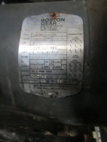 3 HP Agitator Mixer, Stainless Steel, 3/4" diameter x 60" L shaft, (2) 4" propellers, 1725 RPM, 208/230/460 V - Image 4