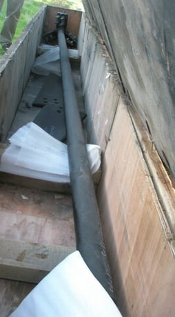 Lotus, Mixer Shaft & Paddles, 3" diameter x 13' L shaft, (3) 24" L paddles - Image 2
