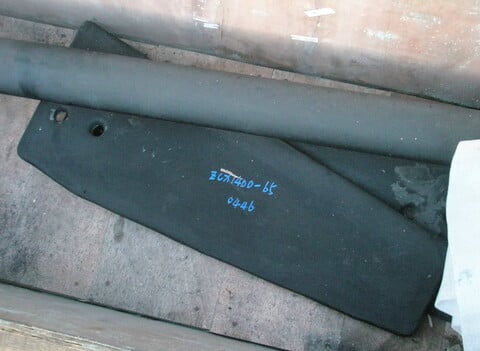 Lotus, Mixer Shaft & Paddles, 3" diameter x 13' L shaft, (3) 24" L paddles - Image 3