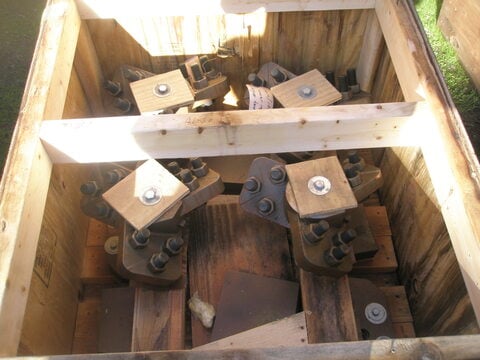 Lotus, Mixer Shaft & Paddles, 3" diameter x 13' L shaft, (3) 24" L paddles - Image 5
