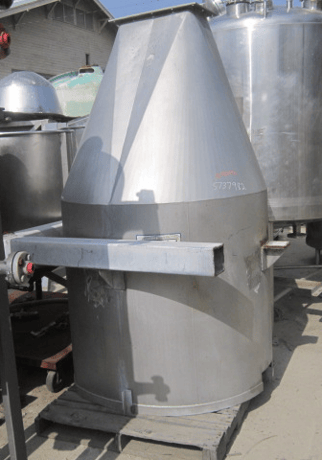 400 gallon Food Pro Equip Co, Tank, Stainless Steel, 50 cu.ft., 4' diameter x 3' 8" straight side, 60 deg. - Image 2