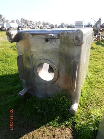 50 cu.ft., Tote Bin, Stainless Steel, 375 gallon, 46-1/2" width x 41-1/2" L x 43-1/2" straight side, 24" - Image 4