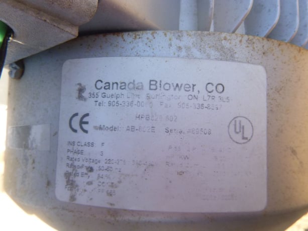 155 cfm, 166 psi, Canada Blowers #AB-602E, Double Stage Regenerative Blower, 2" inlet/outlet, 5 HP, 3430 RPM - Image 5