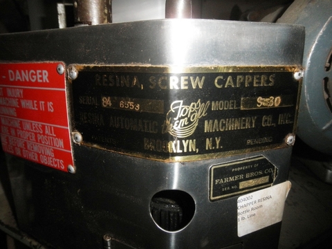 Resina #S-30, Screw Capper, Stainless Steel hopper & feeder, 460 V - Image 6