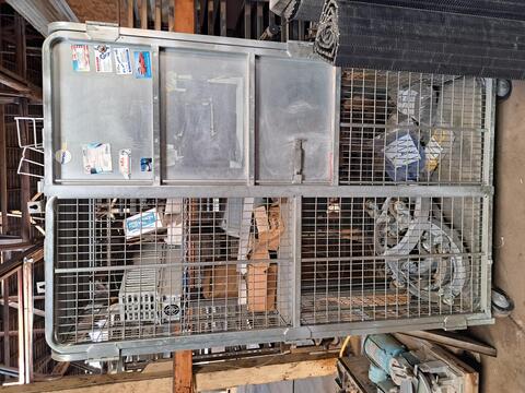 Cannon Equipment #DFFDLE 85-0611CS-000, 2-Shelf Security Cage, 1000 lb. load capacity, 45" width x 72" L x - Image 1