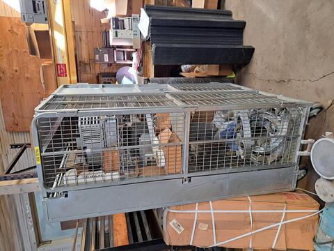 Cannon Equipment #DFFDLE 85-0611CS-000, 2-Shelf Security Cage, 1000 lb. load capacity, 45" width x 72" L x - Image 2