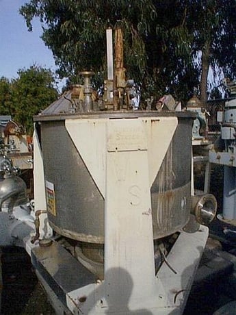 42" x 24" Western States #ISSC, Perforate Basket Centrifuge, 9 cu.ft. Solids capacity, Stainless Steel, 30 HP - Image 2