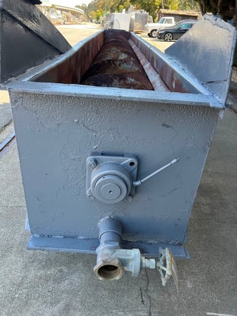 Screw Classifier, Carbon Steel, 24" diameter x 20" L, 3.5" diameter Liquids discharge, 24" x 15" solids - Image 9