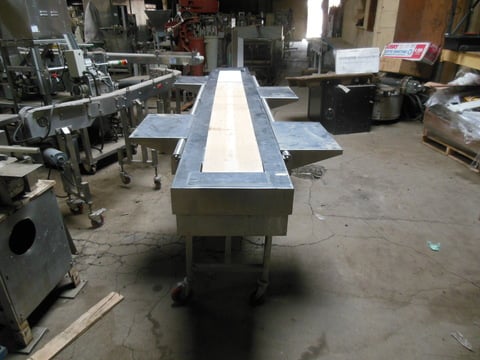 10" wide x 10.5' long, National #NTMC-2119-FXE, Stainless Steel Belt Conveyor, (2) Stainless Steel inspection - Image 1