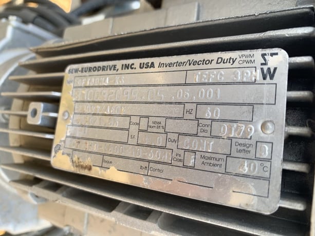 12" wide x 33' long, Stainless Steel Belt Conveyor, (2) 16.5' L sections w/drives, 1 HP, 230/460 V - Image 8
