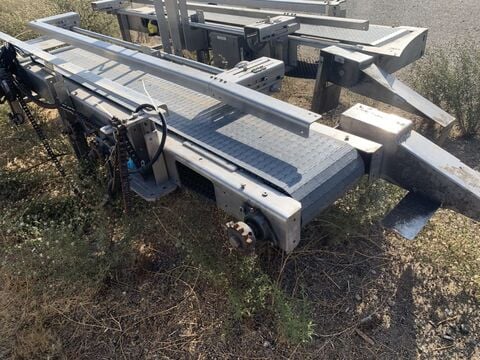 12" wide x 6.6' long, Stainless Steel Belt Conveyor, Stainless Steel frame & plastic belt, 12" width x 22" L - Image 1
