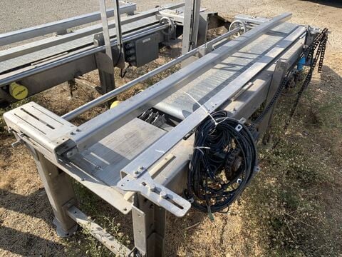 12" wide x 6.6' long, Stainless Steel Belt Conveyor, Stainless Steel frame & plastic belt, 12" width x 22" L - Image 5