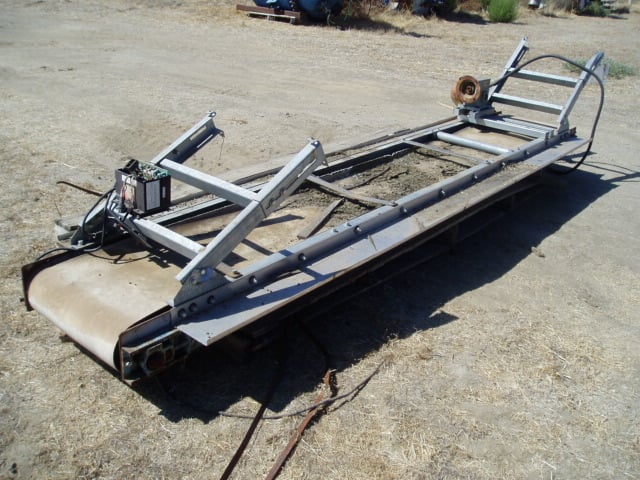 18" wide x 11' long, Belt Conveyor, 6" width side inspection tables - Image 2