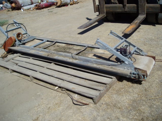 18" wide x 11' long, Belt Conveyor, 6" width side inspection tables - Image 3