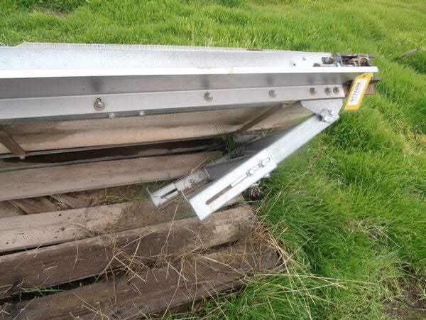 18" wide x 11' long, Belt Conveyor, 6" width side inspection tables - Image 10
