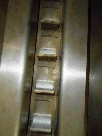2" wide x 6' long, Inclined Cleated Belt Conveyor, Stainless Steel, 60" H discharge, 3" x 3" discharge - Image 4