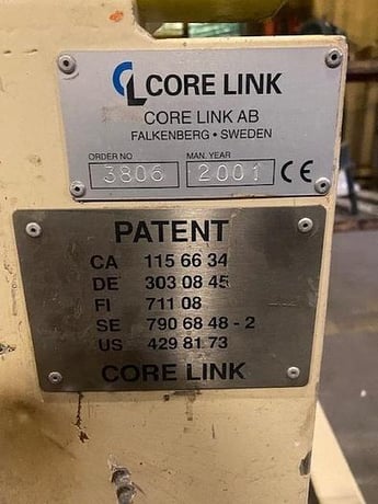 72" Core stripper system, Core Link-Belt, 20" diameter roll capacity, 2004 - Image 6